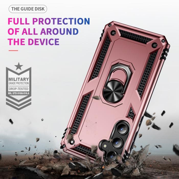 Bild 5,  Samsung Galaxy A55 5G Skal Ring Armor Hybrid Roséguld