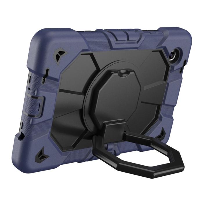 Bild 2,  Galaxy Tab A11 Skal Kickstand Shockproof Mörk Blå / Svart
