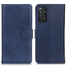  Xiaomi Redmi Note 11 4G Fodral Solid L&auml;der Bl&aring;
