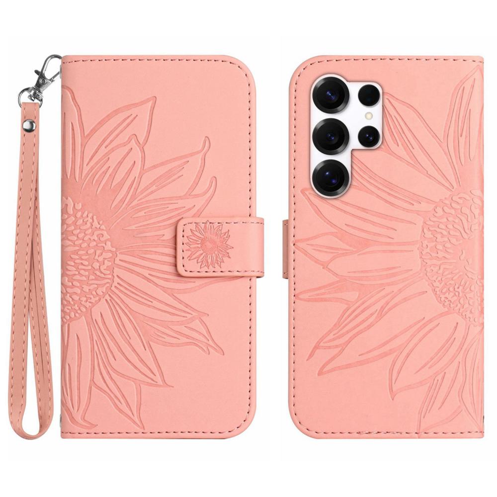  Samsung Galaxy S26 Ultra Fodral Solros Tryck Rosa