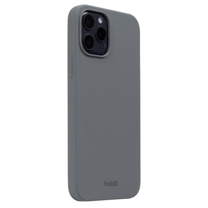 Bild 2, holdit holdit iPhone 12 / 12 Pro Mobilskal Silikon Space Gray