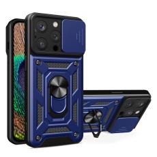  iPhone 15 Pro Max Skal CamShield Ring Hybrid Bl&aring;