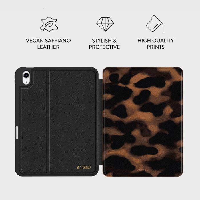 Bild 5, Tech-Protect Tech-Protect iPad 11 2025 / iPad 10.9 2022 Fodral Lamano Panther