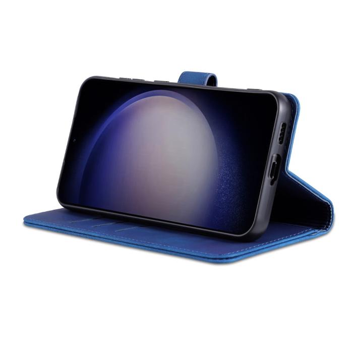 Bild 2, AZNS AZNS Samsung Galaxy S24 FE Fodral Läder Blå
