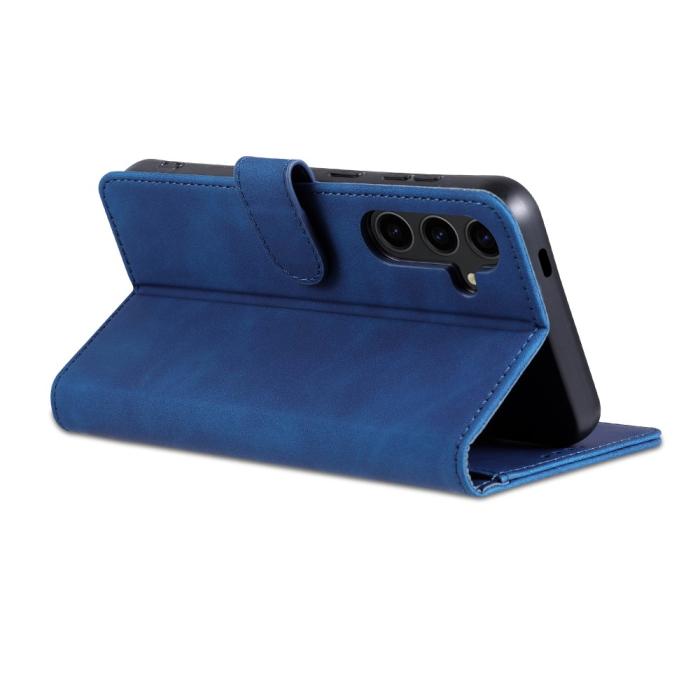 Bild 4, AZNS AZNS Samsung Galaxy S24 FE Fodral Läder Blå