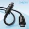 BASEUS Baseus 1m 240W USB-C - USB-C Kabel Tungsten Gold Series Svart