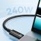 BASEUS Baseus 1m 240W USB-C - USB-C Kabel Tungsten Gold Series Svart