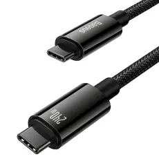 BASEUS Baseus 1m 240W USB-C - USB-C Kabel Tungsten Gold Series Svart
