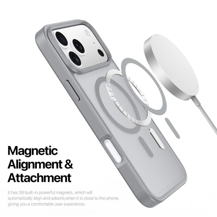 Bild 6, DUX DUCIS DUX DUCIS iPhone 17 Pro Max Skal MagSafe Yind Series Grå