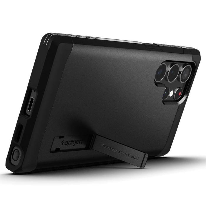 Bild 6, Spigen Spigen Samsung Galaxy S22 Ultra Skal Tough Armor Svart