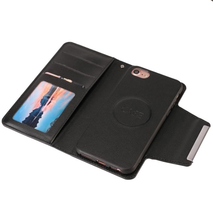Bild 6,  iPhone 7/8/SE 2in1 Magnet Fodral / Skal Svart