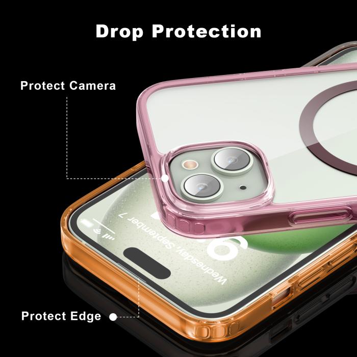 Bild 4, ColorPop ColorPop iPhone 15 Plus Skal CH MagSafe Transparent/Svart