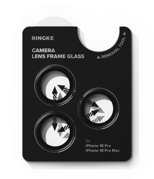 Bild 4, Ringke Ringke iPhone 18 Pro / 18 Pro Max 2-PACK Linsskydd Svart