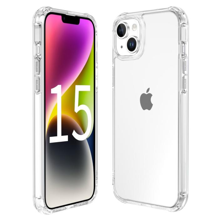 Bild 5, LEEU DESIGN LEEU DESIGN iPhone 15 Plus Skal AirBag Hybrid Transparent