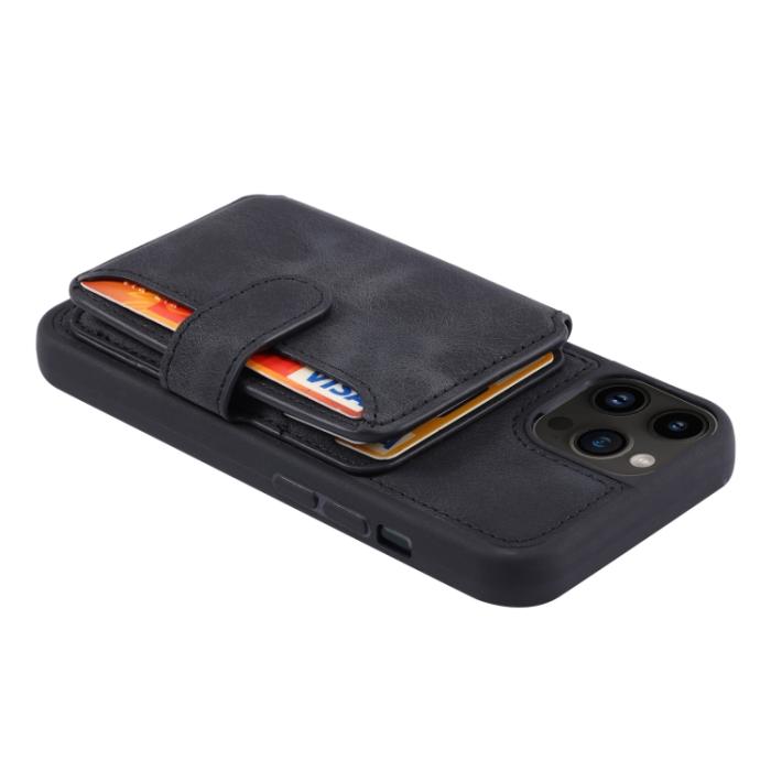 Bild 5,  iPhone 15 Pro Skal RFID Med Plånboksfunktion Svart