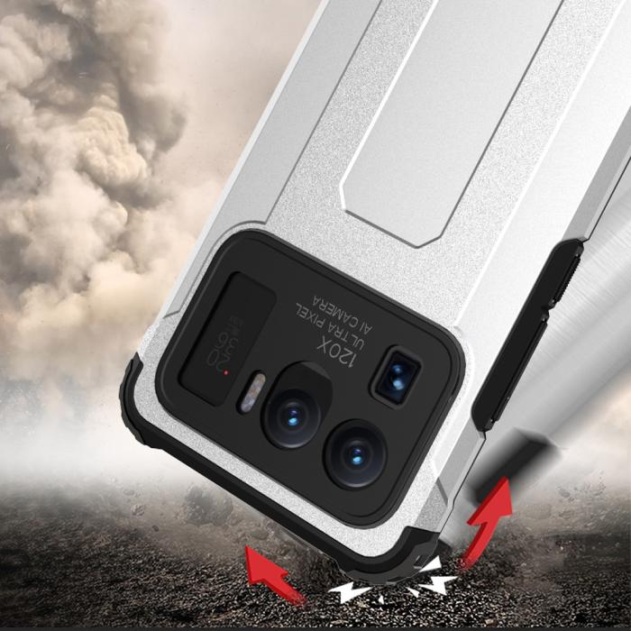 Bild 4,  Xiaomi Mi 11 Ultra - Shockproof Hybrid Armor Skal - Mörk Blå