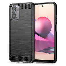 Tech-Protect Tech-Protect Xiaomi Redmi Note 10S Skal Borstad St&aring;l Textur Svart