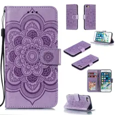  iPhone 7/8/SE (2020/2022) - Mandala Pl&aring;nboksfodral - Lila