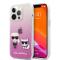 Karl Lagerfeld Karl Lagerfeld iPhone 13 Pro Skal Hybrid Karl & Choupette Rosa