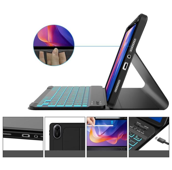 Bild 5, Tech-Protect Tech-Protect Xiaomi Redmi Pad 2 Fodral SC Tangentbord Svart