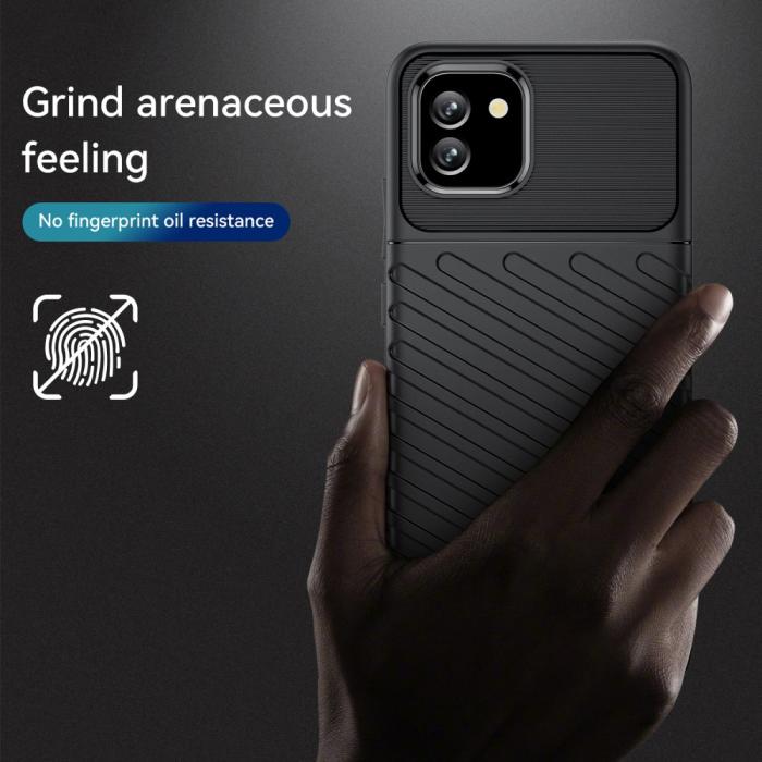 Bild 3,  Samsung Galaxy A03 Skal Twill Textur Svart