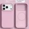 iPhone 17 Pro Max Skal MagSafe Liquid Silikon Rosa