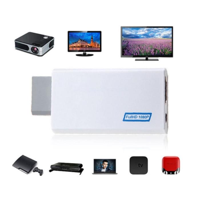Bild 4,  Wii till HDMI Adapter 1080p För Nintendo Wii Vit