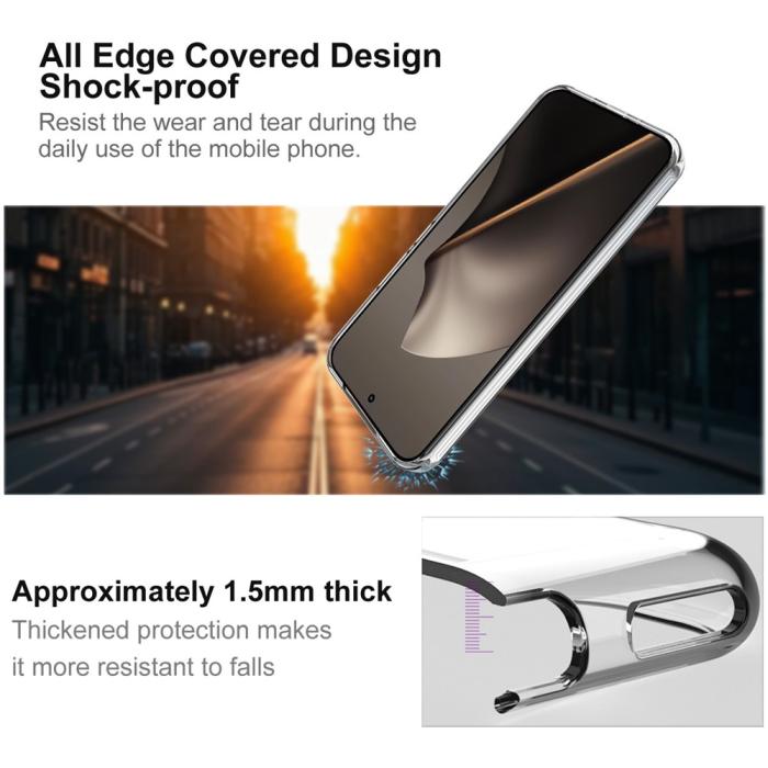 Bild 3, IMAK IMAK Xiaomi 15T Pro Skal Soft TPU Transparent