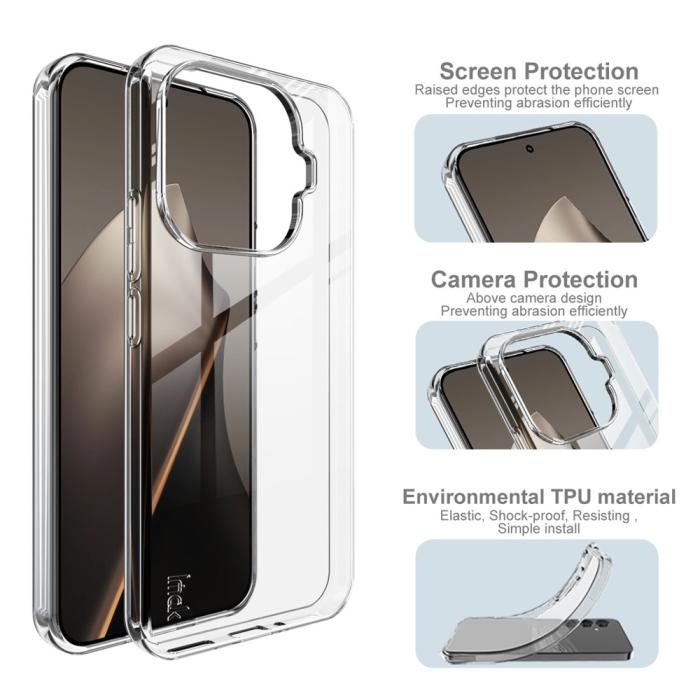 Bild 4, IMAK IMAK Xiaomi 15T Pro Skal Soft TPU Transparent