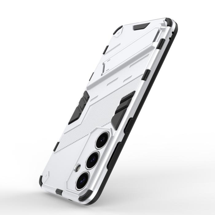 Bild 4,  Samsung Galaxy S25 Skal Kickstand Hybrid Armor Vit