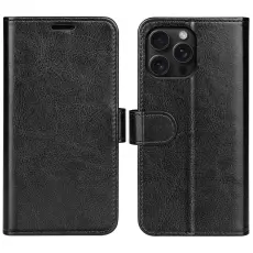  iPhone 16 Pro Fodral Crazy Horse Svart