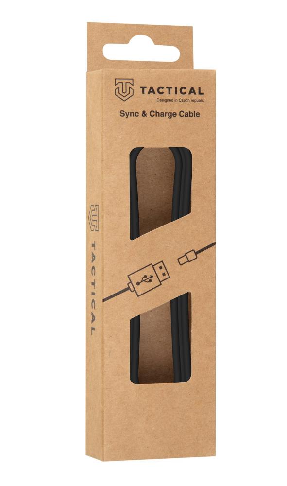 Tactical Tactical 1m 15W 3A USB-C/USB-C Laddkabel Smooth Svart