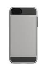  iPhone 7/8 Plus Skal Med Kortfack - Silver
