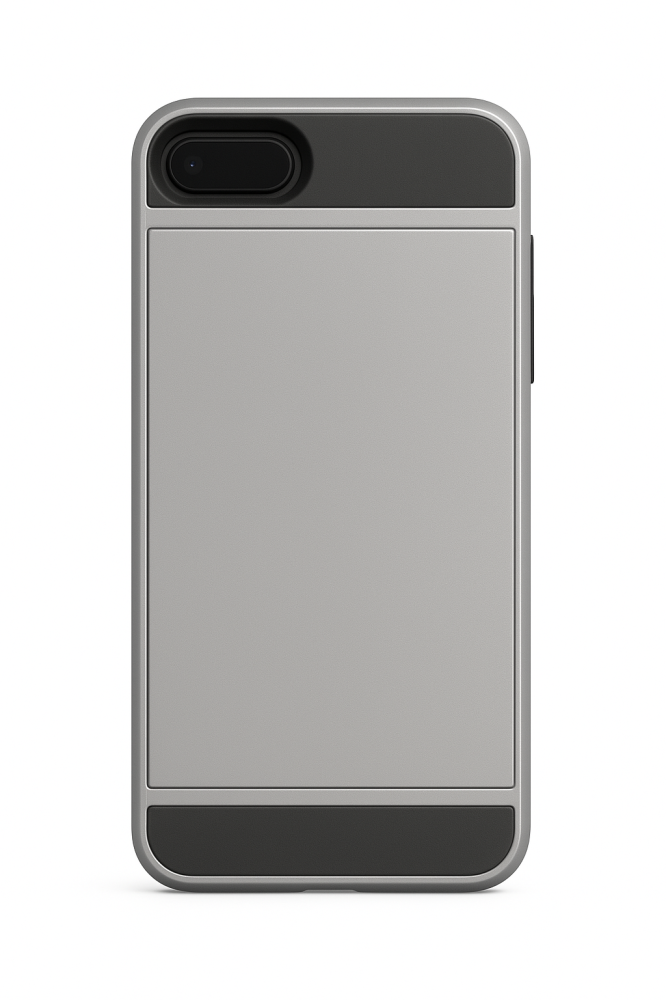  iPhone 7/8 Plus Skal Med Kortfack - Silver