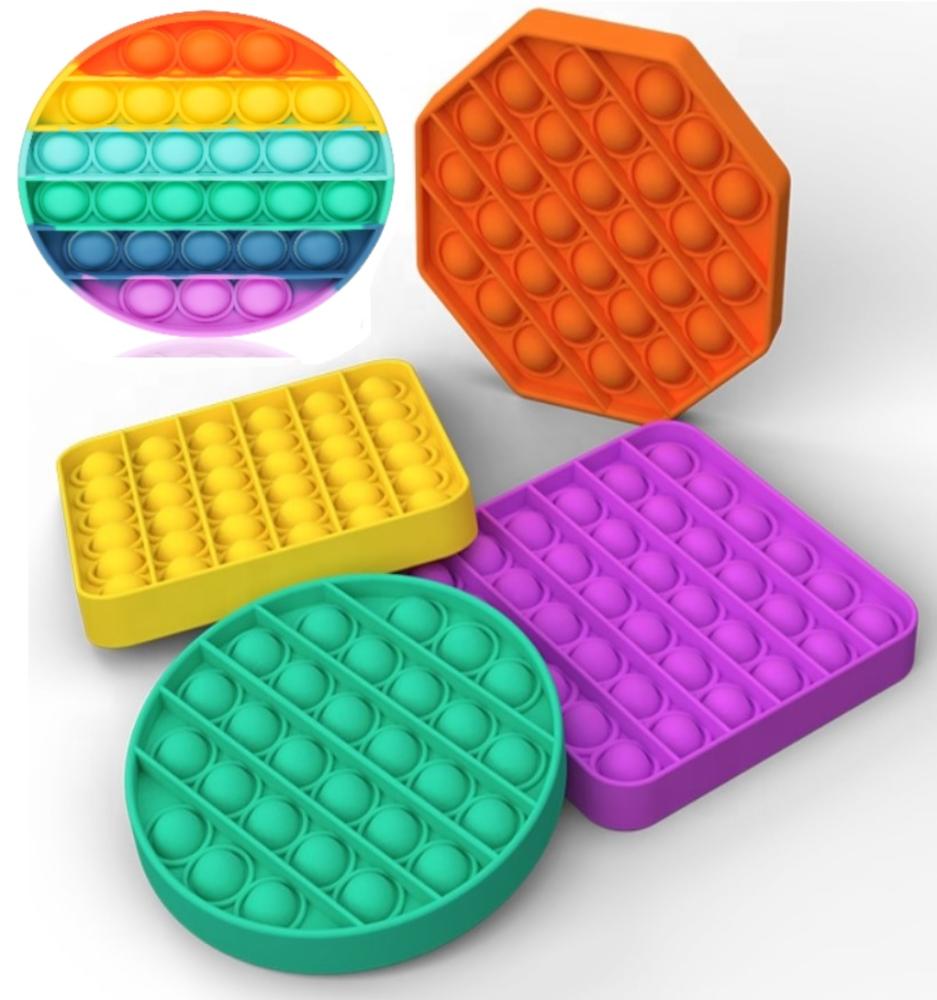  Pop It Fidget Toy - Flera Färger & Modeller! - Gul