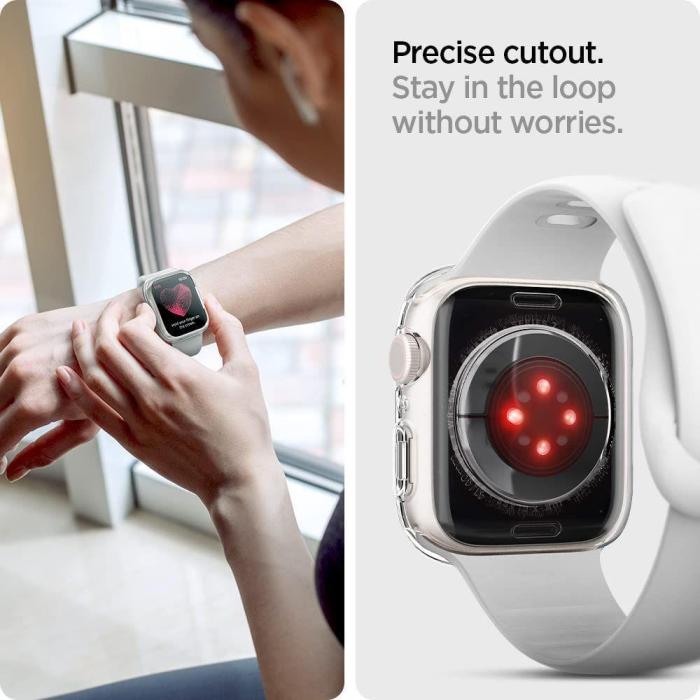 Bild 5, Spigen Spigen Apple Watch 44/45 mm Skal Liquid Crystal Transparent