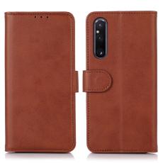  Sony Xperia 1 V Fodral Solid L&auml;der Brun