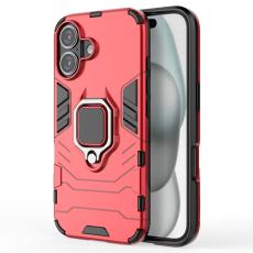  iPhone 16 Skal Hybrid Ring Armor R&ouml;d