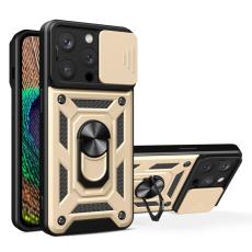  iPhone 15 Pro Max Skal CamShield Ring Hybrid Guld