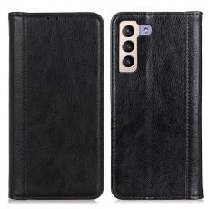  Samsung Galaxy S22 Plus Fodral Flip Split L&auml;der Svart