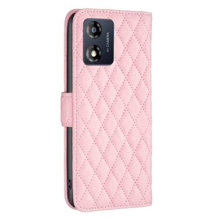 Bild 3,  Motorola Moto E13 Fodral Diamond Läder Rosa
