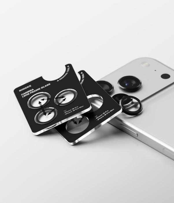 Bild 6, Ringke Ringke iPhone 18 Pro / 18 Pro Max 2-PACK Linsskydd Svart