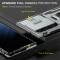  Samsung Galaxy S23 Ultra Skal Hybrid Ring Armor Grå