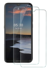  2-Pack - Nokia 2.4 - Sk&auml;rmskydd i H&auml;rdat Glas
