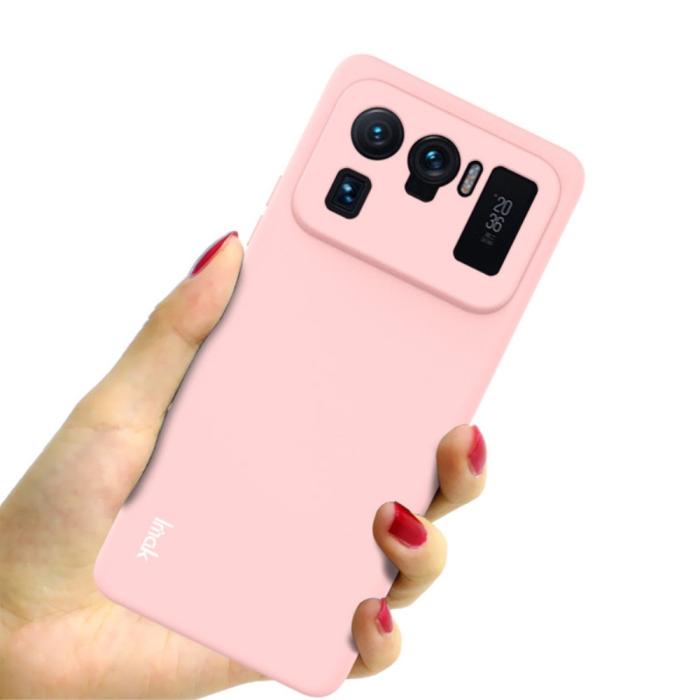 Bild 4, IMAK Xiaomi Mi 11 Ultra - IMAK Skin Touch Skal - Ljus Rosa