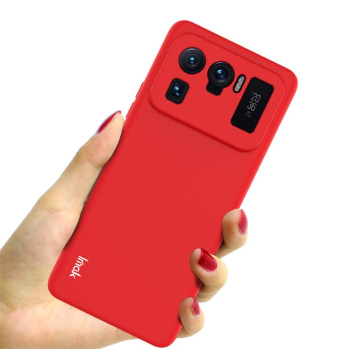 Bild 4, IMAK Xiaomi Mi 11 Ultra - IMAK Skin Touch Skal - Röd