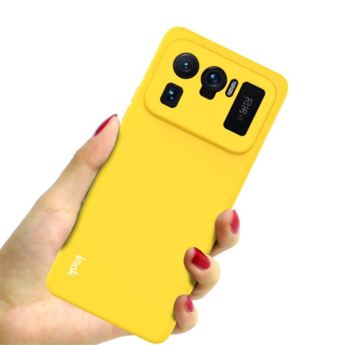 Bild 4, IMAK Xiaomi Mi 11 Ultra - IMAK Skin Touch Skal - Gul