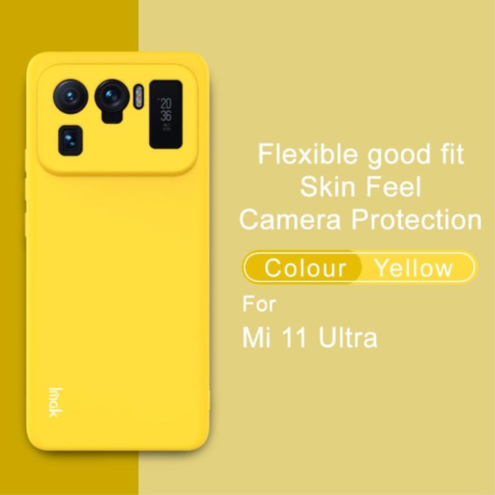Bild 5, IMAK Xiaomi Mi 11 Ultra - IMAK Skin Touch Skal - Gul