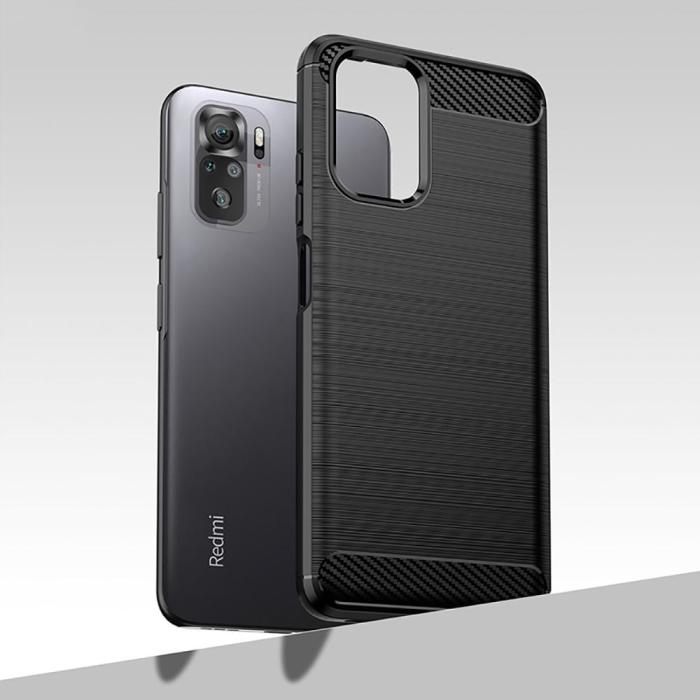 Bild 4, Tech-Protect Tech-Protect Xiaomi Redmi Note 10S Skal Borstad Stål Textur Svart