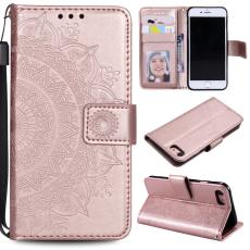  iPhone 7/8/SE (2020/2022) - Mandala Pl&aring;nboksfodral - Ros&eacute;guld